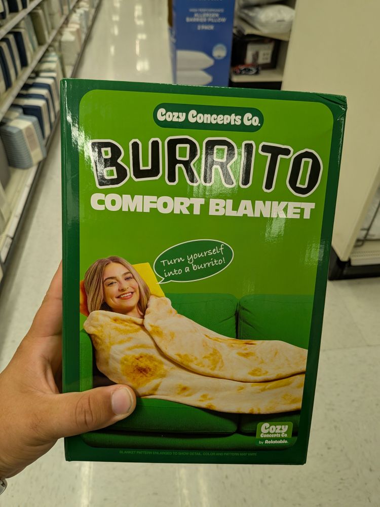 Burrito comfort blanket