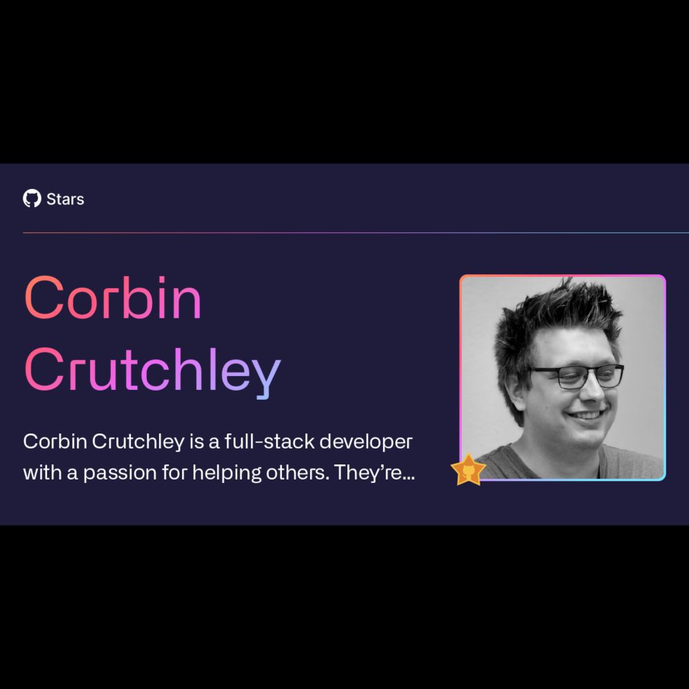 Corbin Crutchley | GitHub Stars