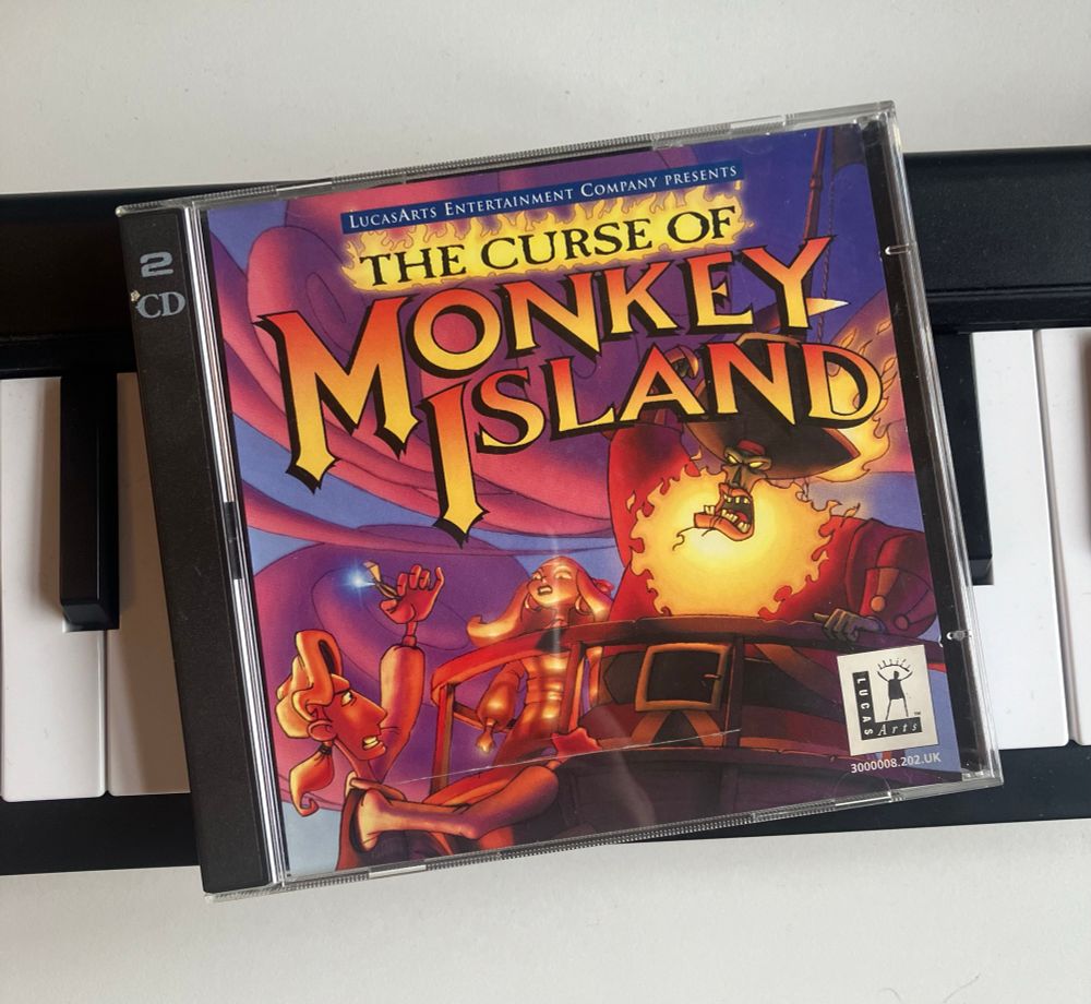 Original Curse of Monkey Island physical CD 