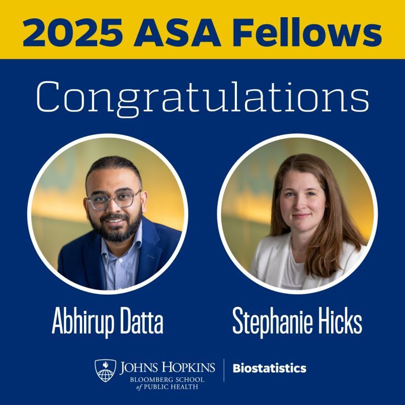 2025 ASA Fellows
Congratulations
Abhirup Datta / Stephanie Hicks
