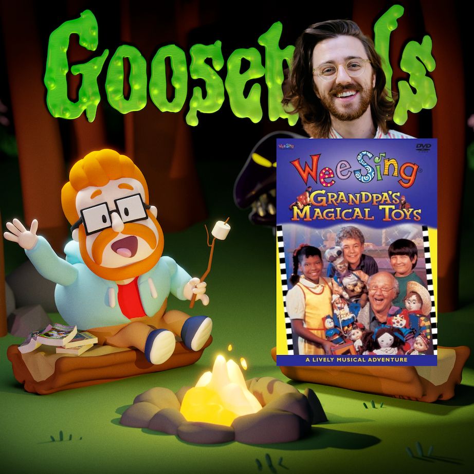 A cover for Goosebuds episode 201: Grandpa's Magical Toys with guest Brian David Gilbert.