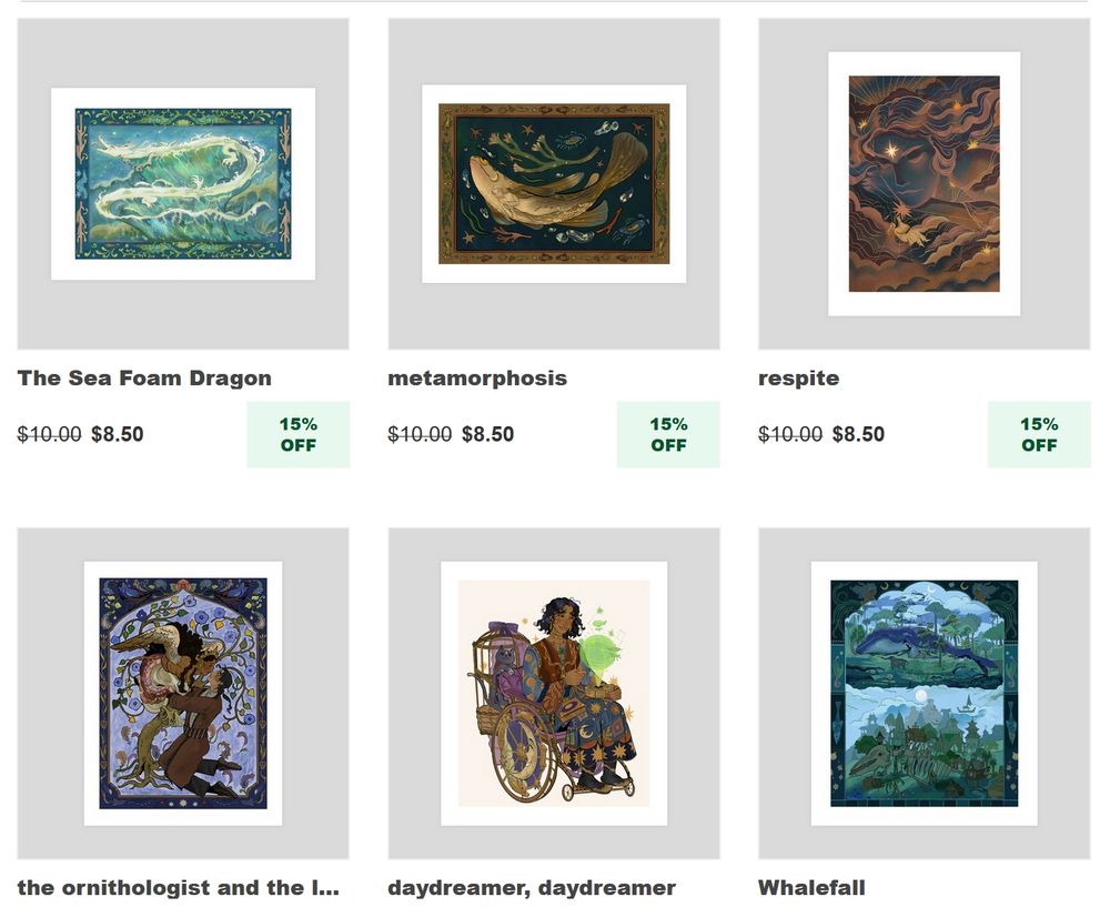 Selection of prints
