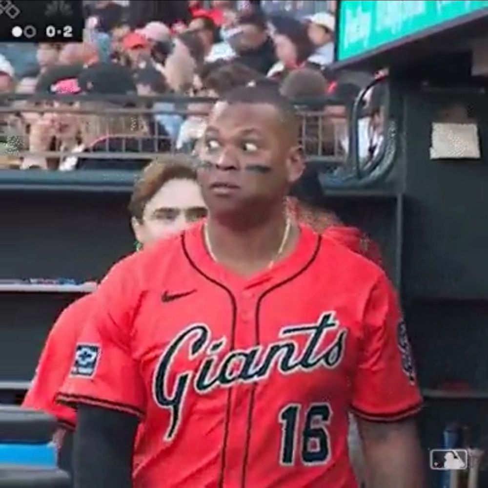 Rafael Devers big eyes reaction to his home run 