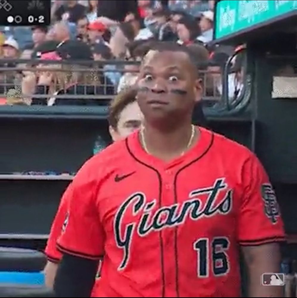 Rafael Devers big eyes reaction to his home run 
