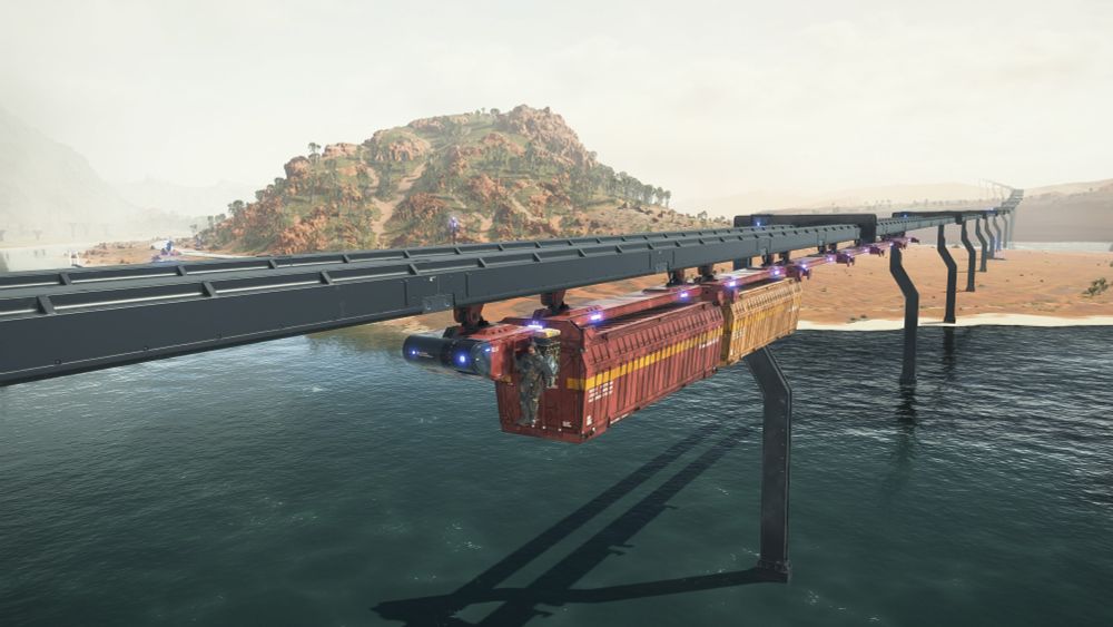 Riding the monorail again!