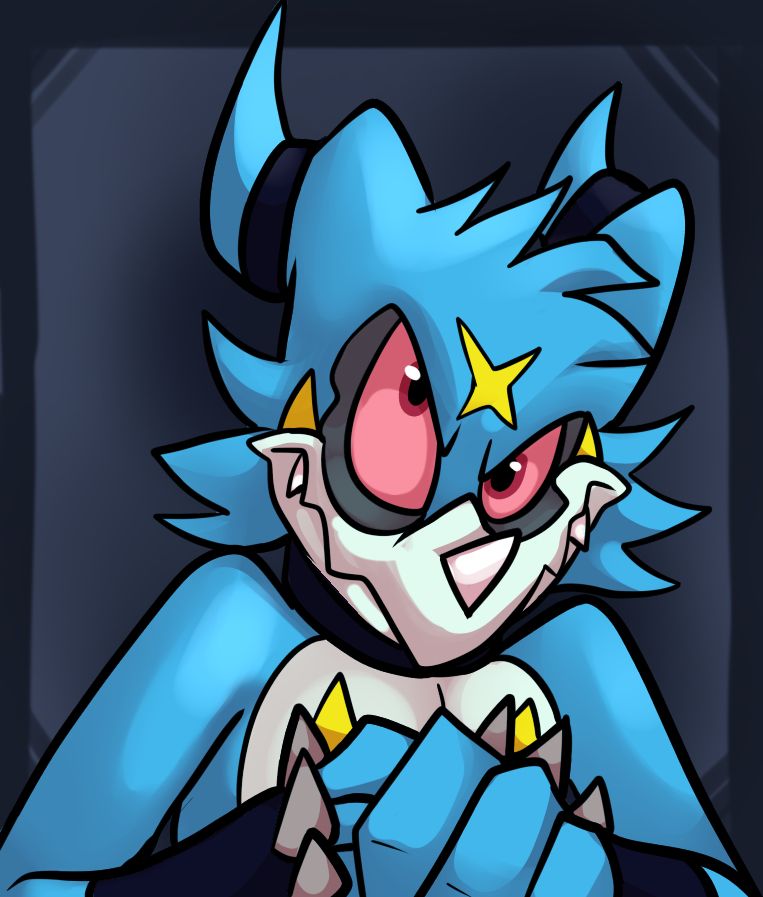 My take on Veemon X cracking his knuckles looking up at the viewer in an attempt to look intimidating while also dubious of the viewer.