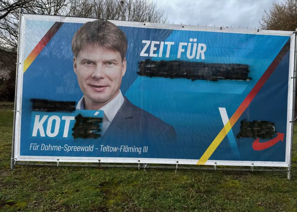 AfD-Plakat: Zeit für Kot.