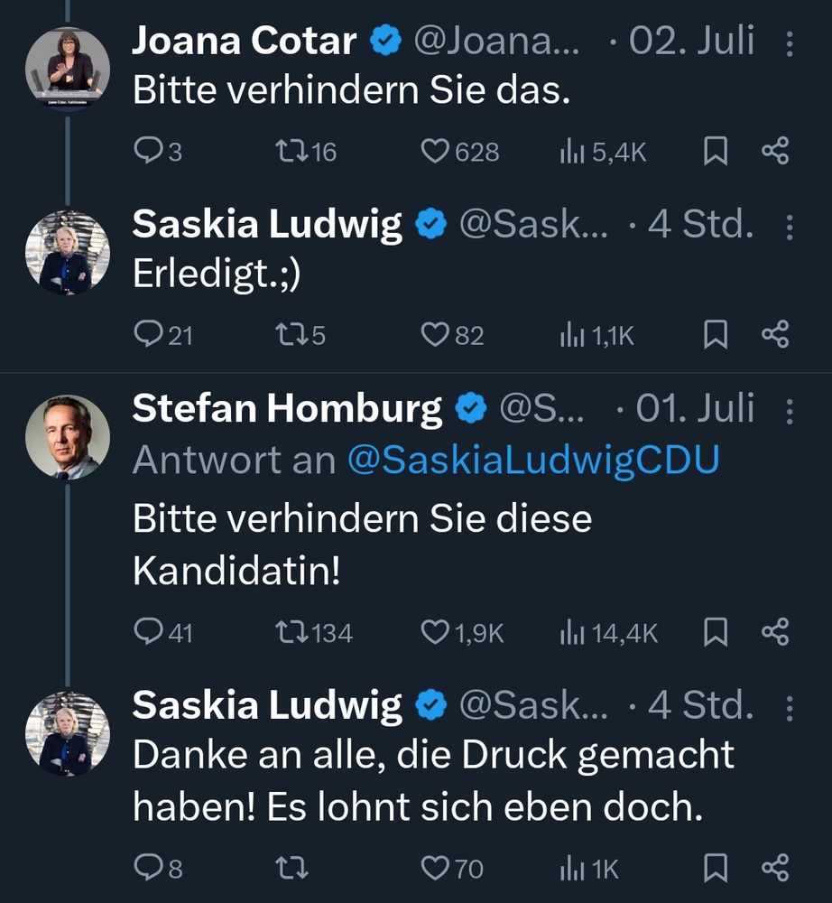 Saskia Ludwig und AfD verabreden sich ganz offen - auf Twitter.