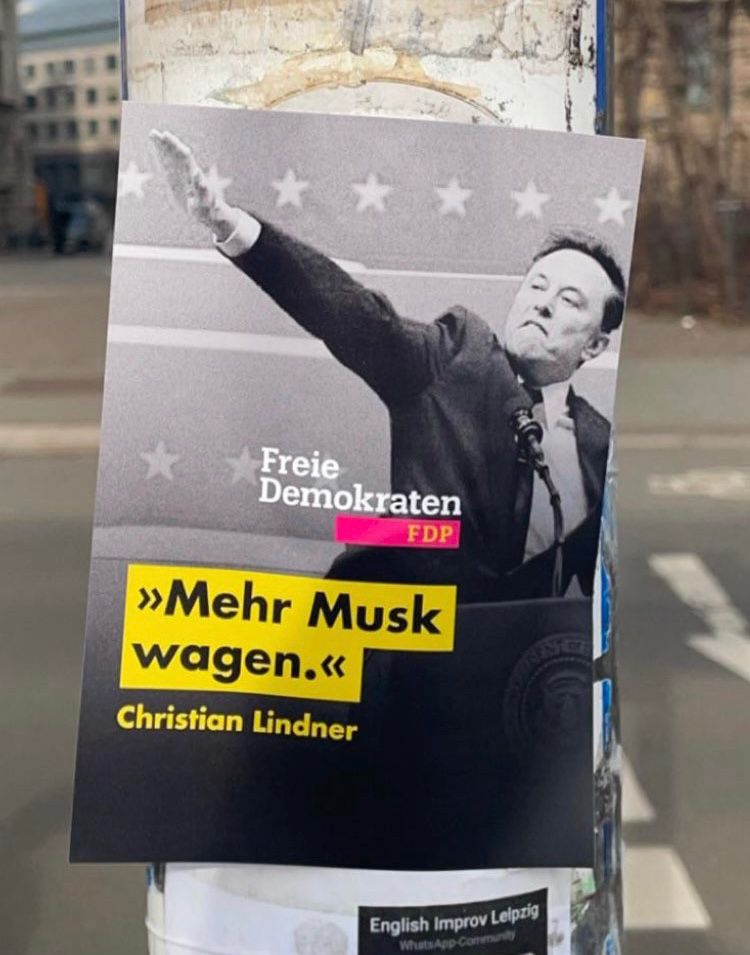 Aussage von Christian Lindner: „Mehr Musk wagen.“ und dazu Musks „umstrittene Geste“ (Medien), die er bei Trumps Amtseinführung gemacht hat.