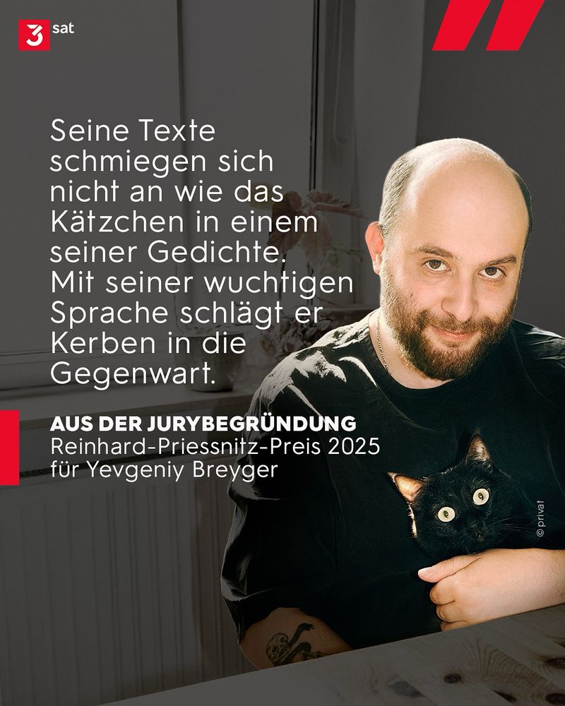 „Seine Texte schmiegen sich nicht an wie das Kätzchen in einem seiner Gedichte. Mit seiner wuchtigen Sprache/seinen Sprachen schlägt er Kerben in die Gegenwart“
Aus der Jurybegründung