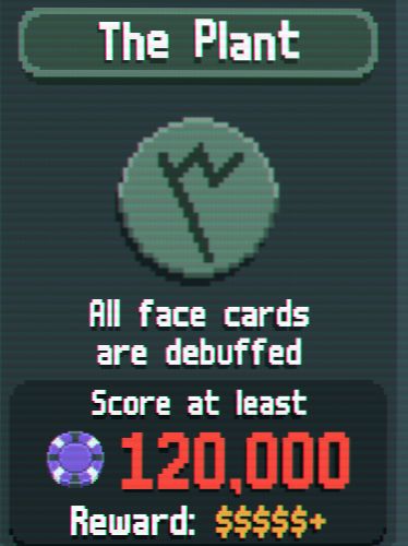 Boss blind, "The Plant," completely negating the jokers be debuffing face cards.