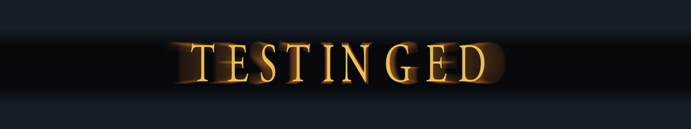Dark Souls 3 styled text saying 'TESTINGED'