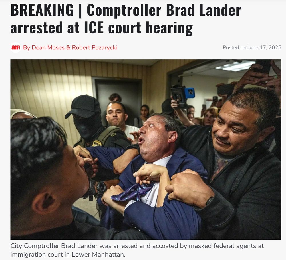 BREAKING | Comptroller Brad Lander arrested at ICE court hearing

