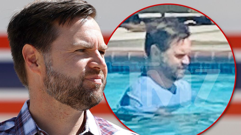 J.D Vance Goes Swimming with Shirt On at Luxury La Jolla Hotel