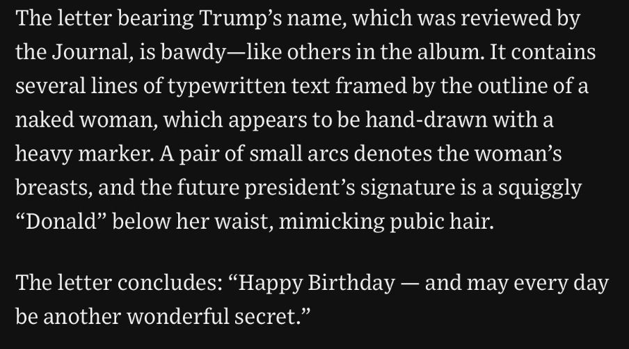 "The letter concludes: 'Happy Birthday — and may every day be another wonderful secret.'"