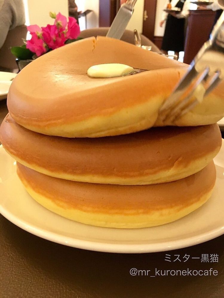 Oddly fuckable pancakes stacked on top of each other