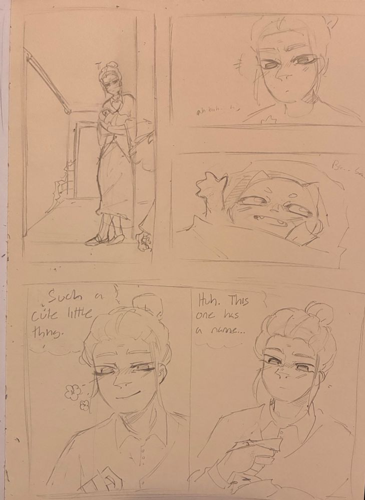 Pg 7 draft, Ariel is tired but at least the new infant is cute