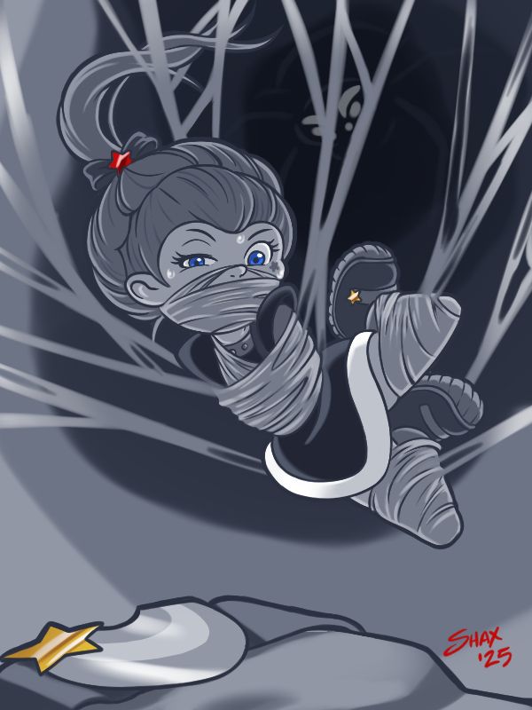 I geeked out about her in a few posts already, but Rainbow Brite's always been a series I've wanted to play around with. Er, not necessarily in my usual manner, of course.

But yeah, this was the girl's cartoon I was secretly a huge fan of as a boy, when you just didn't admit these things to your school chums. It's always been a thing of me, though, and I suspect many guys my age had secret girl cartoons they were all about. People treat the Brony fandom as a huge fandom event, and for better or worse it *was* (though it's trended "worse" as time has gone on), but dudes have always been into girl shows if they give 'em half a chance.

Rainbow's been out of the public eye for a while, though. She was never on the level of a My Little Pony or Care Bears even back in the day- her cartoon didn't run as long or as regularly, and past the initial run of dolls, I don't even think she had that many toys. They did a reboot for her back in the early '00s that made her and the Color Kids look like every other generic girly-IP clipart on the Internet. Tried again in 2014 with a cartoon mini-series that was geared to be the Feeln streaming network's answer to MLP:FiM. It... was OK? Molly Ringwald came in as the voice for the Dark Princess, that was nice. Other than that, well.. do you even know what the Feeln streaming network was without a google search?  No?  Neither did anyone else, even in 2014!

Rainbow's always seemed like a series stuck in missed opportunities. So's this prompt, I guess! Honestly, she made the list because I've been dying to draw her for decades, but also because I appreciated the irony of putting one of the most color-centric characters in a project that's all about grayscale. Some of these are just for me, folks!