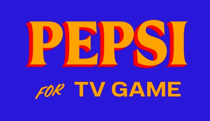 "Pepsi for TV Game," a line from the Playstation Pepsiman game, in the visual style of the "Zohran for New York City" campaign signage