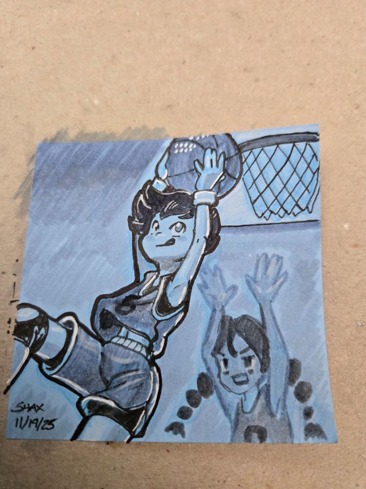 Scootaloo (MLP: EqG) brings the funk on a nasty (attempted) reverse-dunk that's destined to bounce off of the rim. 