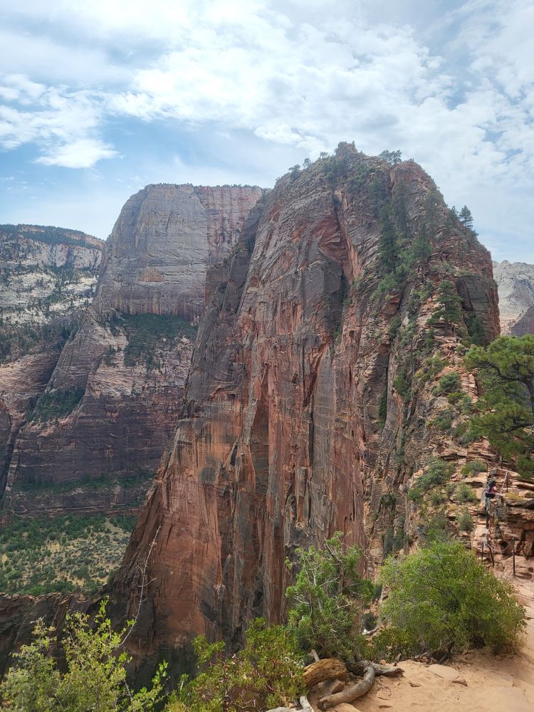 Angels Landing, Zion, Utah before I got heat exhaustion 