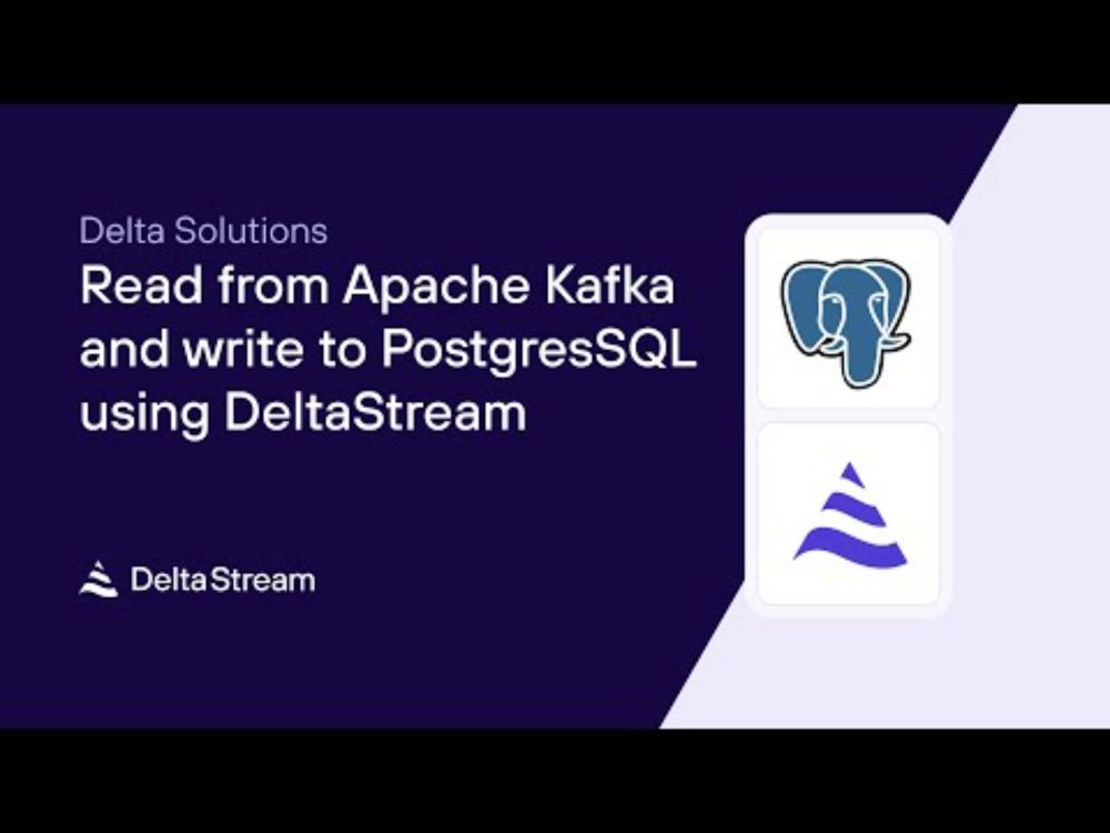 DeltaStream Solution: Read from Apache Kafka and write to PostgreSQL