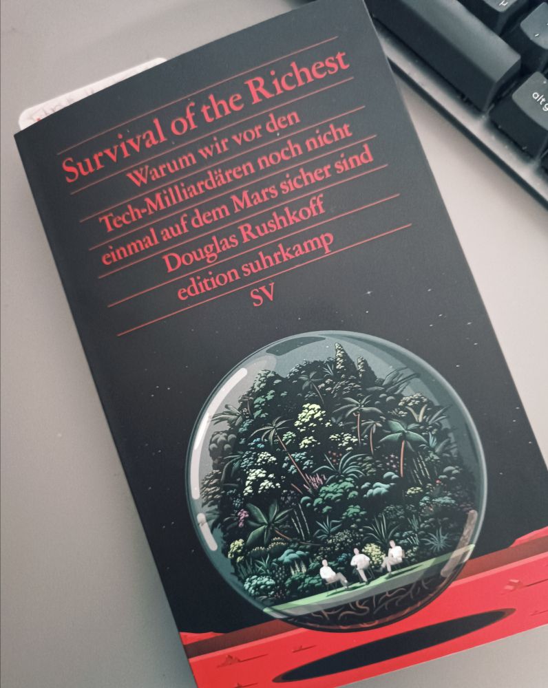 Buchcover "Survival of the Richest" von Douglas Rushkoff.