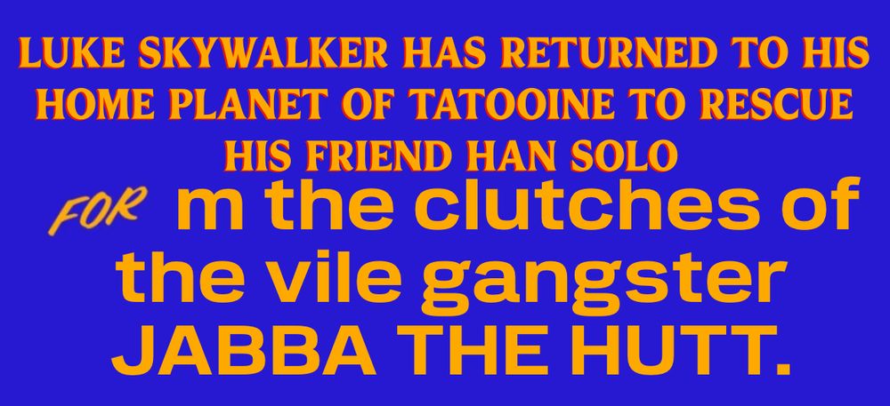 Luke Skywalker has returned to his home planet of Tatooine in an attempt to rescue his friend Han Solo from the clutches of the vile gangster Jabba the Hutt.