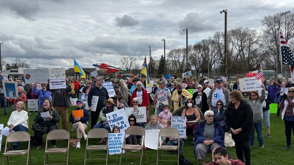 Rochester citizens show up for May Day Strong Rally at Soldiers Field.