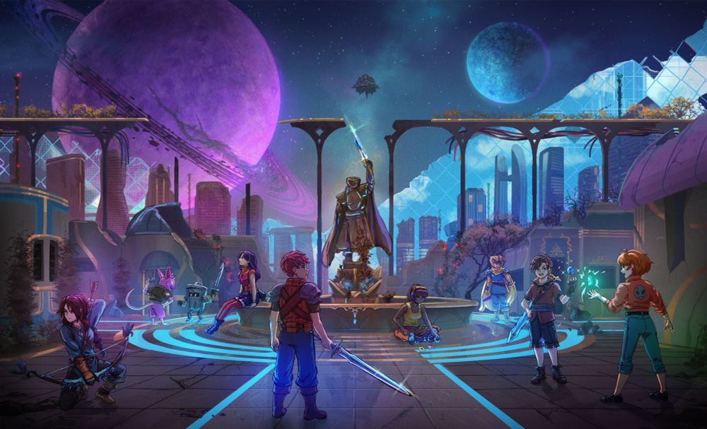 Key art for Infinite Alliance by Steph Sybydlo (@dicesms).