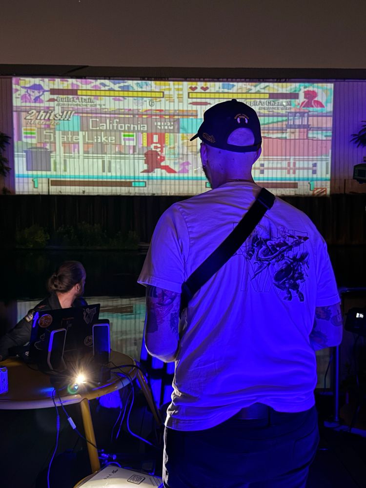 Me playing Traintracks Combat. Nobody told me my shirt was fucked up. 