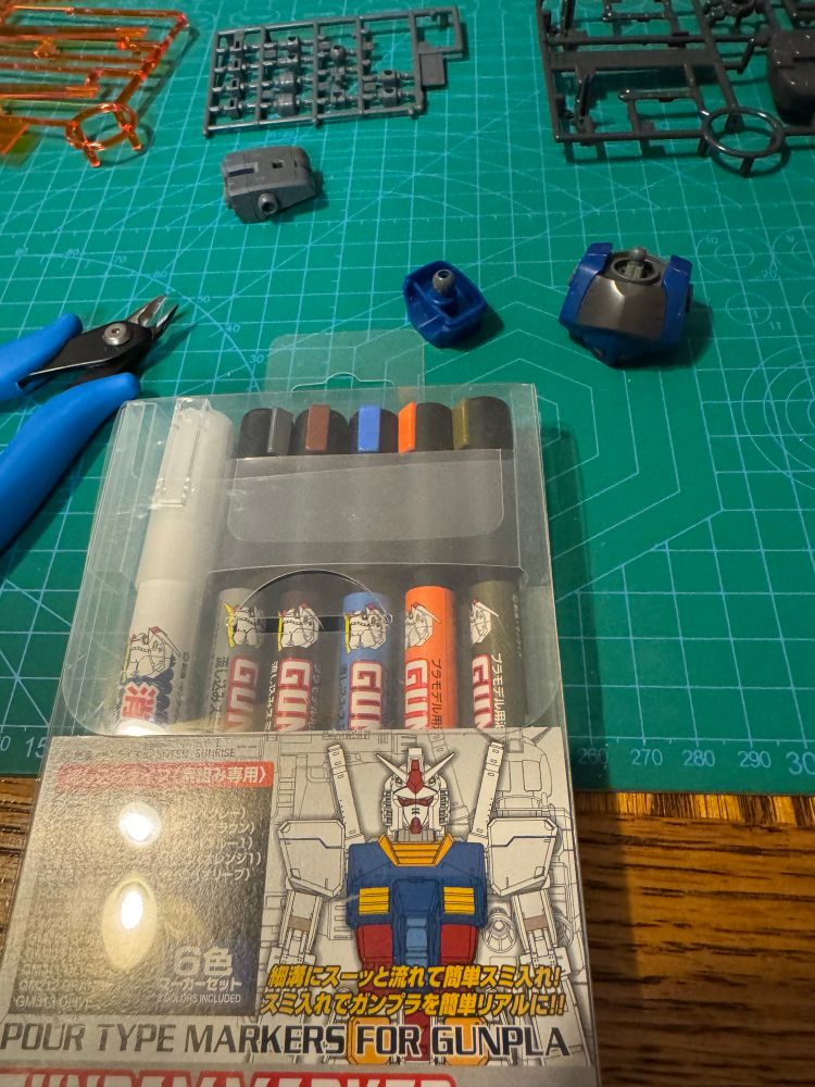 My pour style panel liner markers. First time I’ve tried them. 