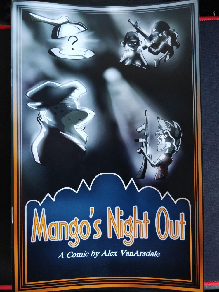 the comic cover of "Mango's Night Out" "A Comic by Alex VanArsdale"