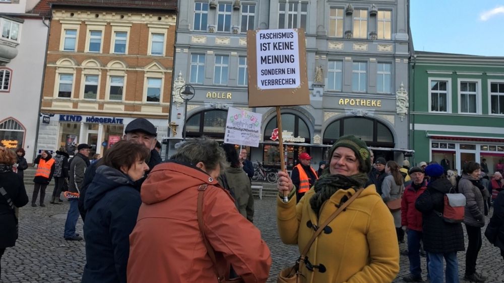 Demo in Senftenberg: Warum sich ein Ex-Berliner fast mit AfD-Leuten in die Haare kriegt