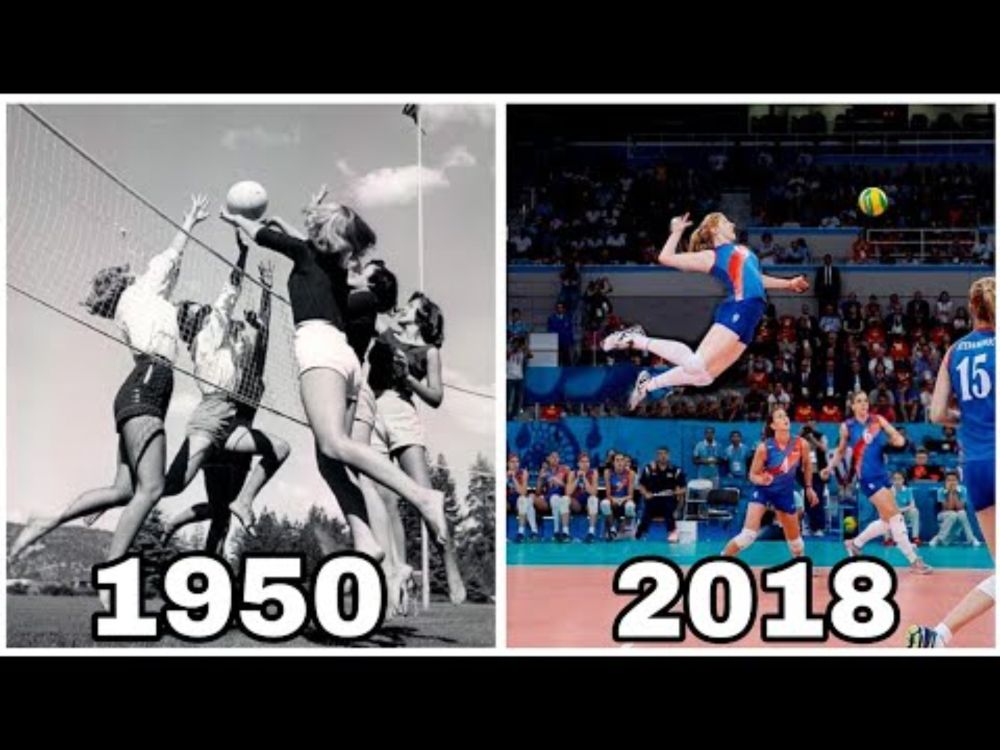 Women's Volleyball Evolution 1950 - 2018 (HD)