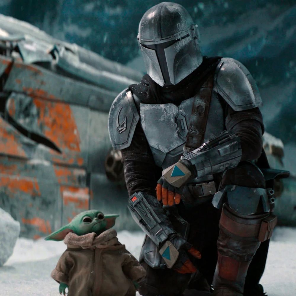 The Mandalorian and Grogu (Baby Yoda).