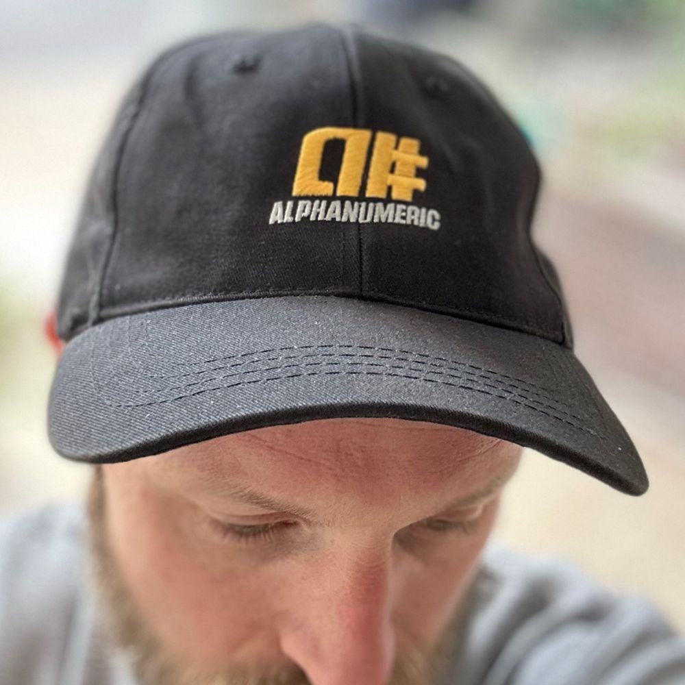 Late 90’s alpha numeric baseball hat. 