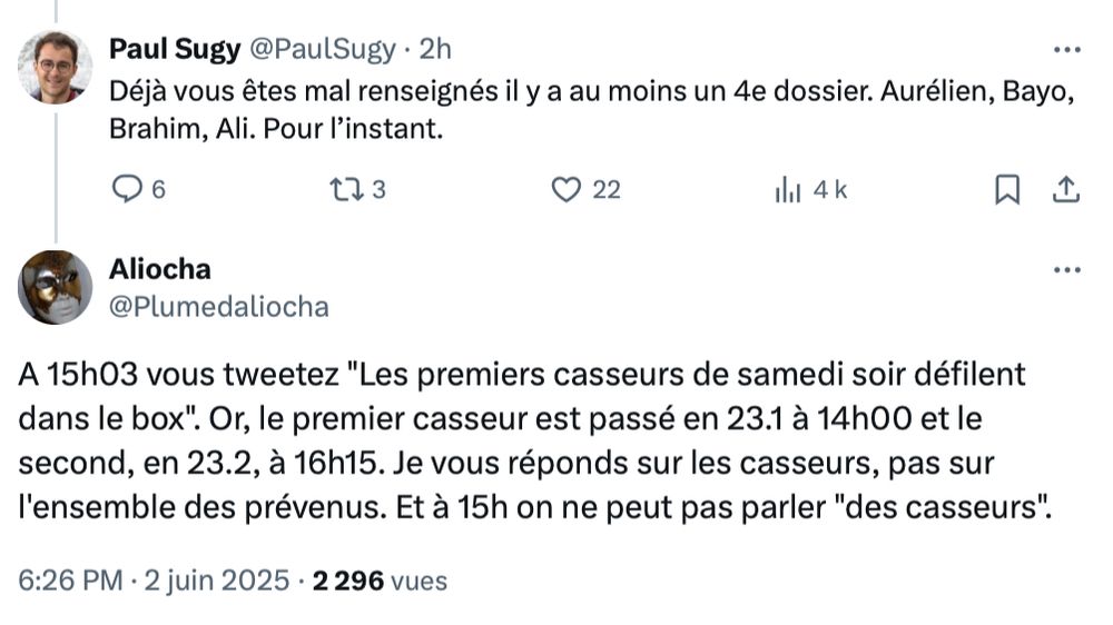 Le journaliste s'entête et on lui rappelle que sa présentation des faits est fausse, démentie par ses propres écrits...