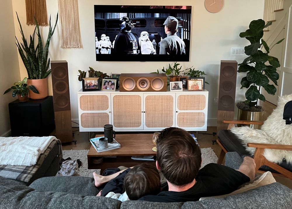 Watching Star Wars at home