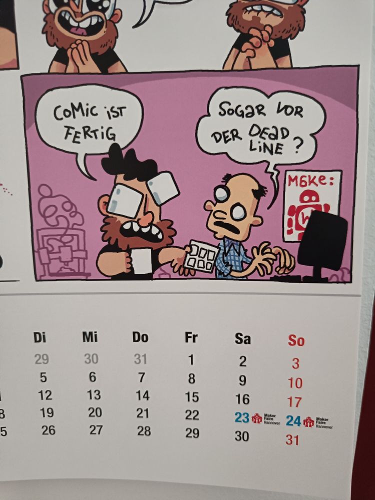 Make Magazin Kalender 