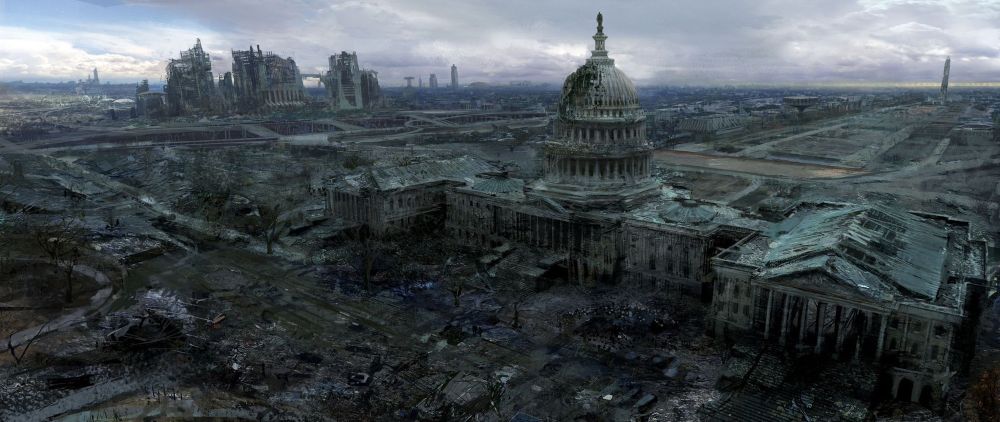 Artwork by Craig of a destroyed Capital Wasteland