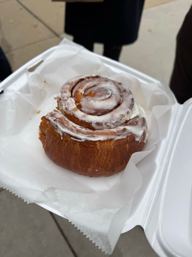 The largest cinnamon roll you've ever seen 