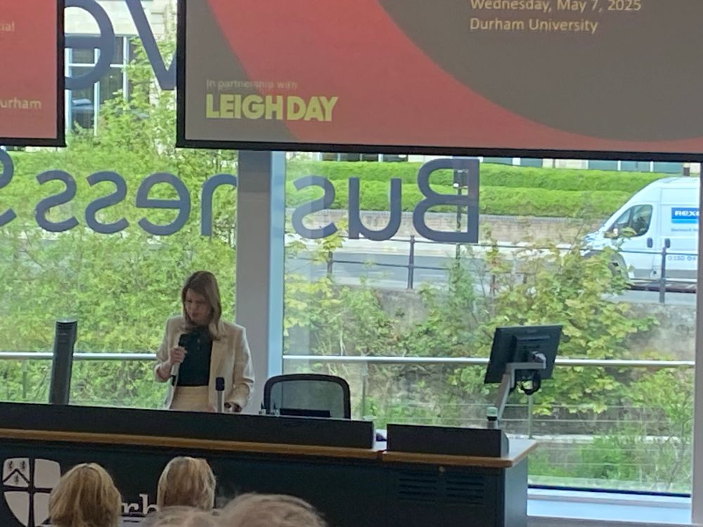 Kim McGuinness speaking at the Women of the North conference 