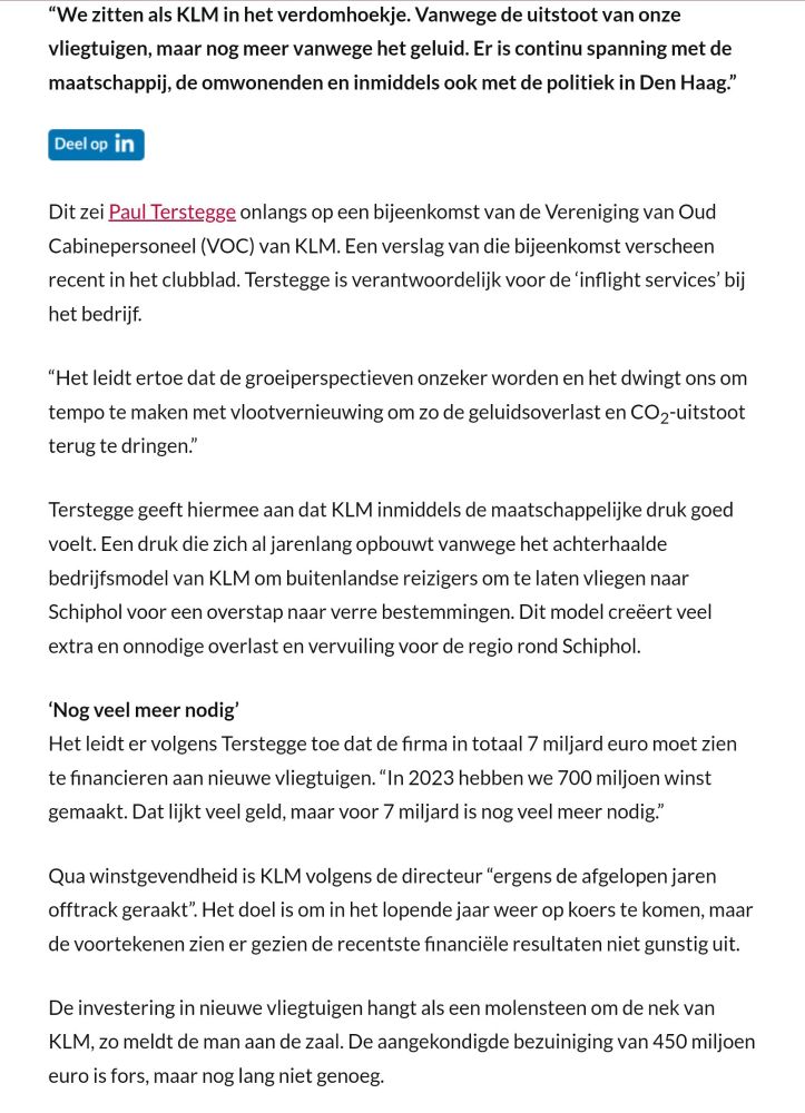 KLM in verdomhoekje, maar houdt vast aan verliesgevende EU-vluchten voor de slots