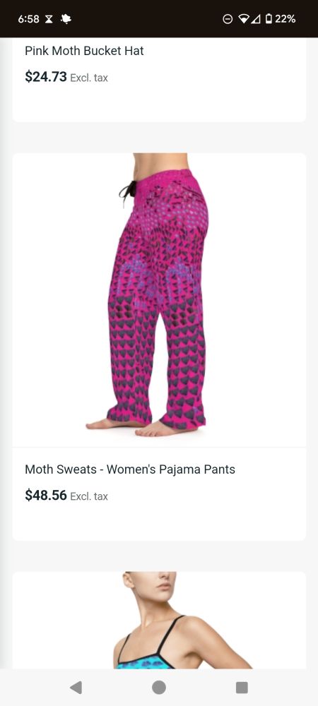 Moth sweat pants