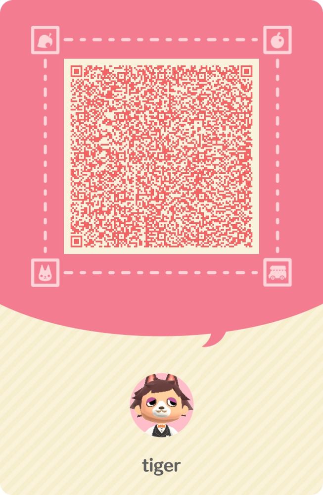 The back side of the same card, with a QR code on it. 
