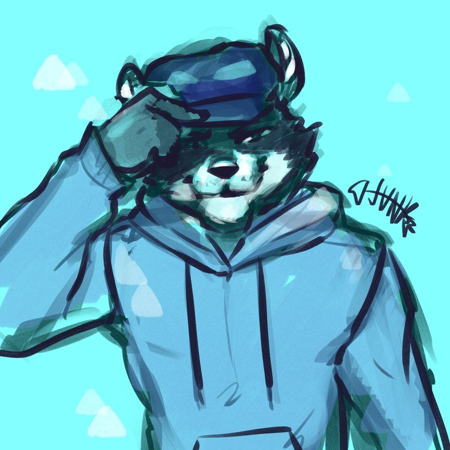 remetheus torso-up tipping hat with a smug smile