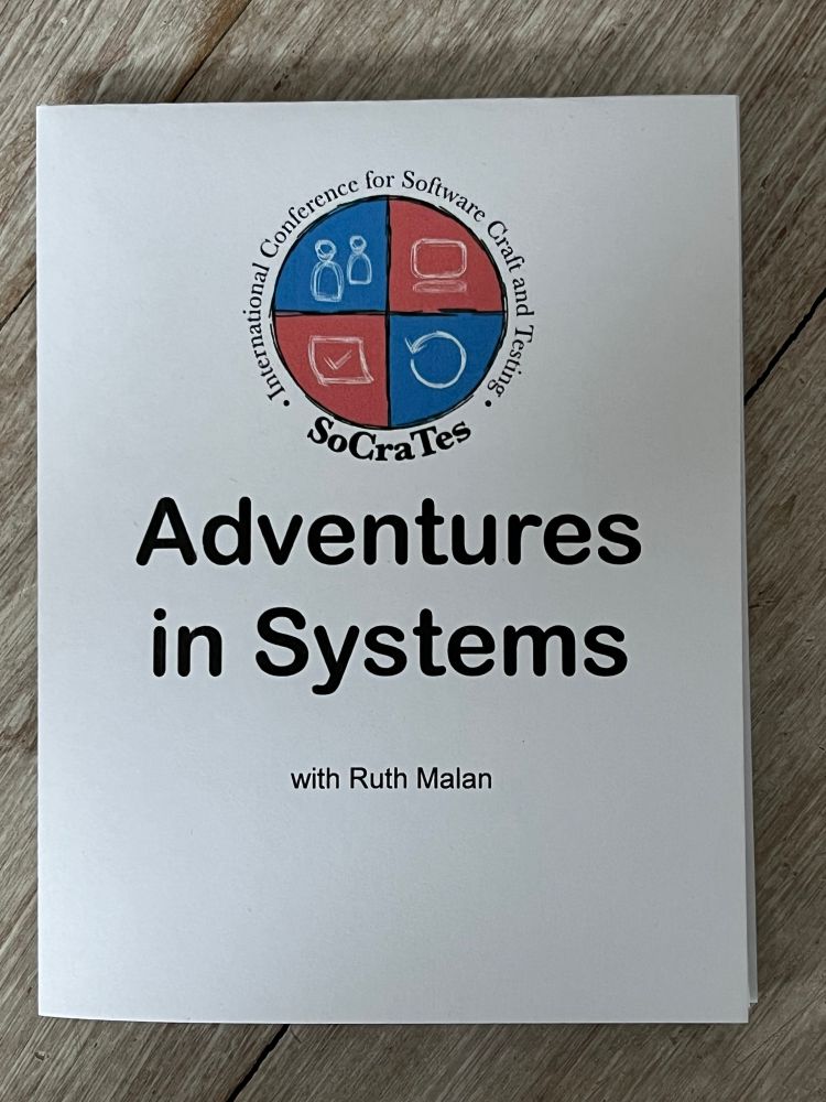 Adventures in Systems zine with SoCraTes logo