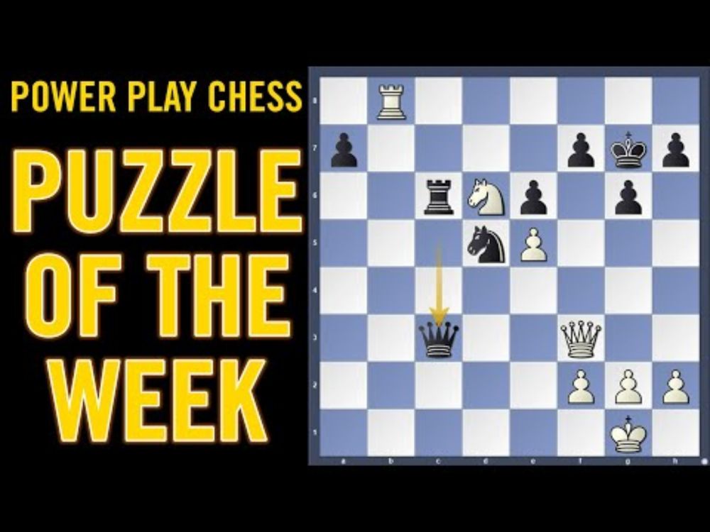 Chess puzzle of the week - White to play | Waterfield vs Walton, Isle of Wight Open 2025