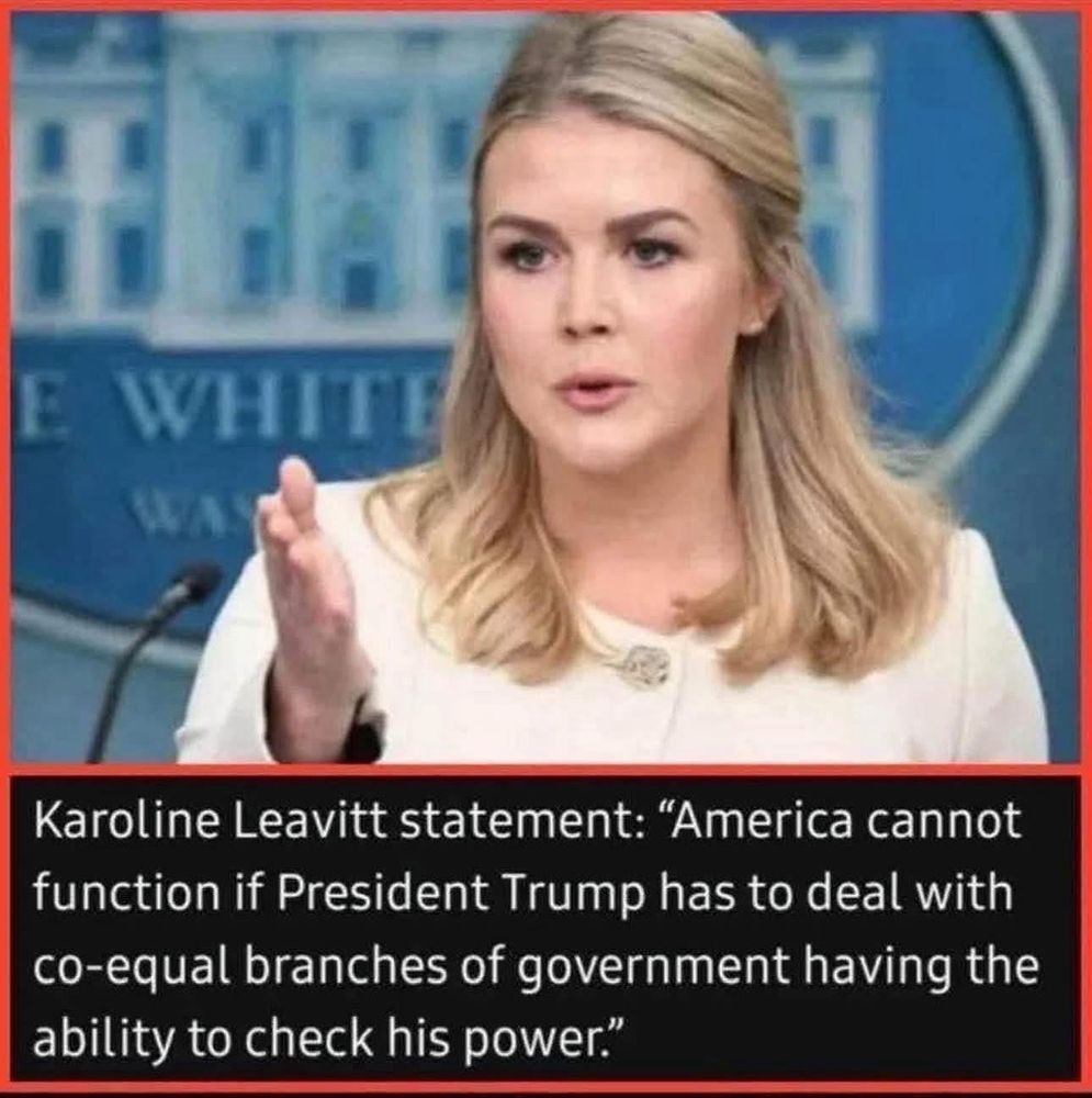 Photo of Karoline Leavitt, White House Press Secretary. Karoline Leavitt statement: 